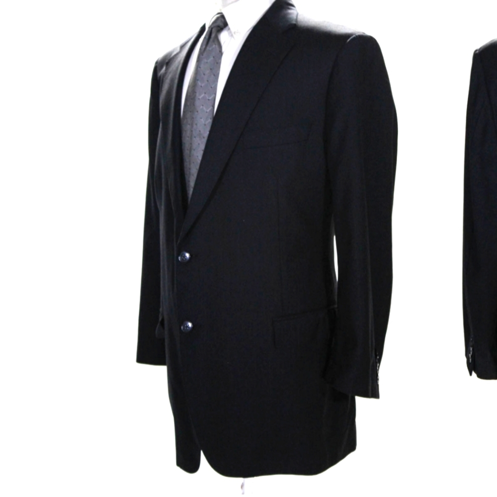 Samuelsohn Solid Print Two Button Jacket Blazer 44 - image 1